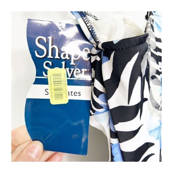 Shape Solver Swim Womens Tankini Two Piece Top Floral Adjustable Size 12 NEW - Picture 4 of 7